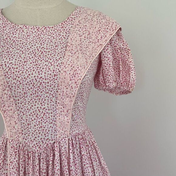 Vintage Puff Sleeve Prairie Dress XS - Picture 4 of 13